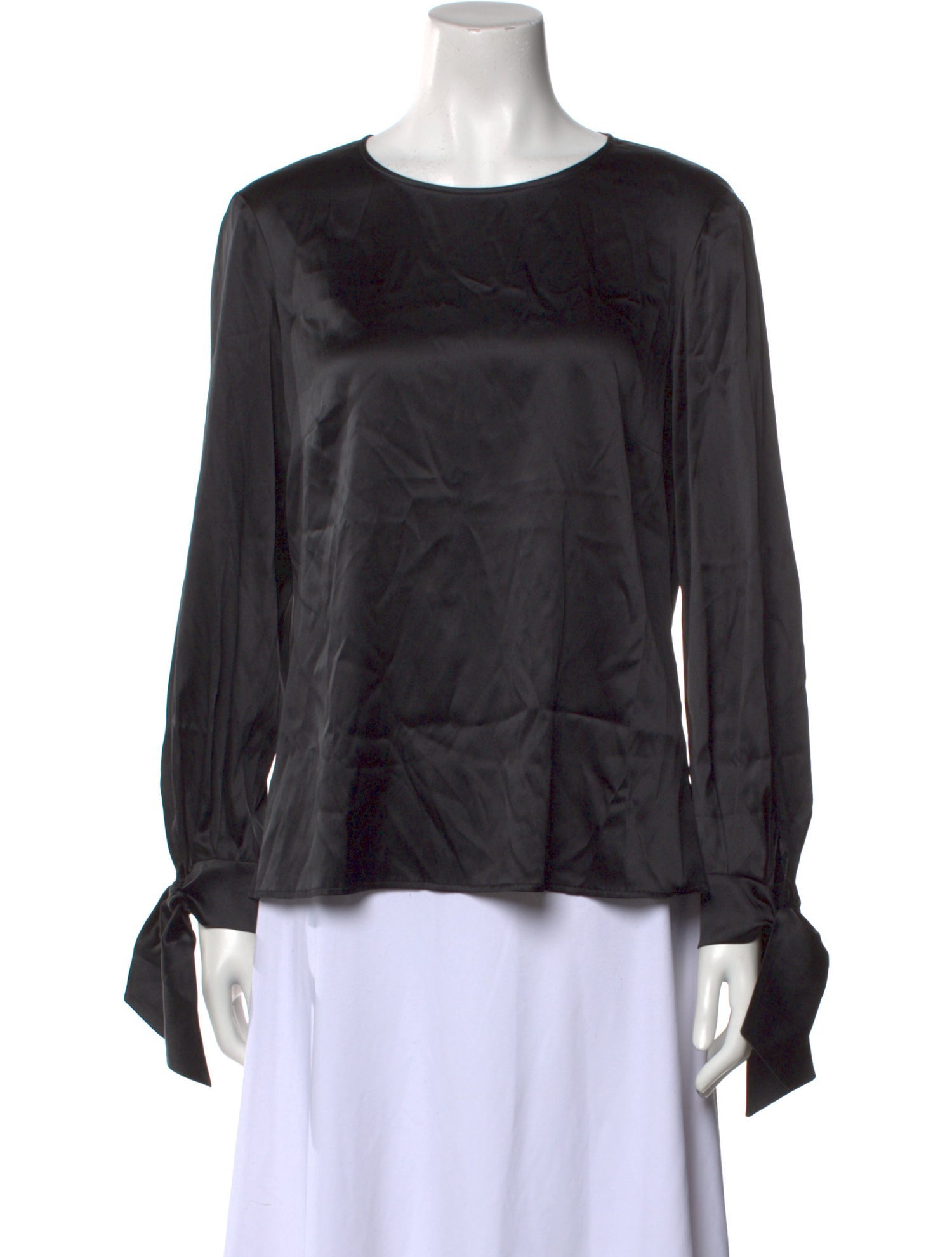 Paule Ka Silk Scoop Neck Blouse