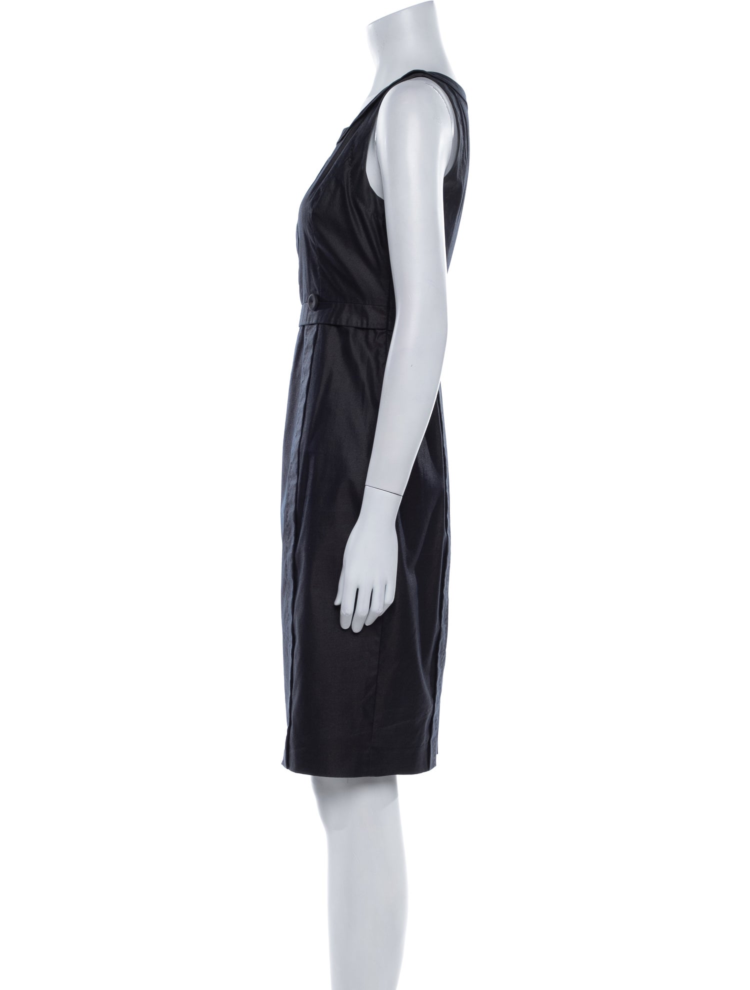 Paule Ka Scoop Neck Knee-Length Dress