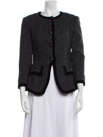 Paule Ka Wool Tweed Pattern Evening Jacket
