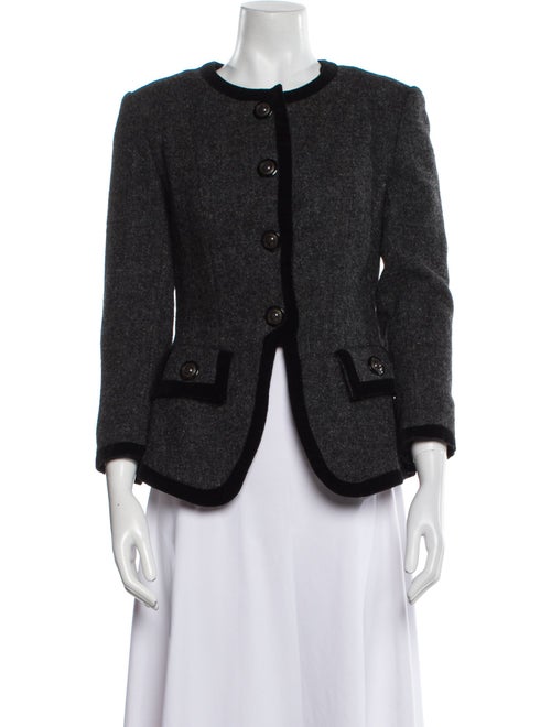 Paule Ka Wool Tweed Pattern Evening Jacket