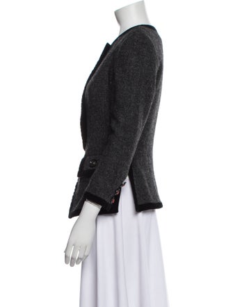 Paule Ka Wool Tweed Pattern Evening Jacket