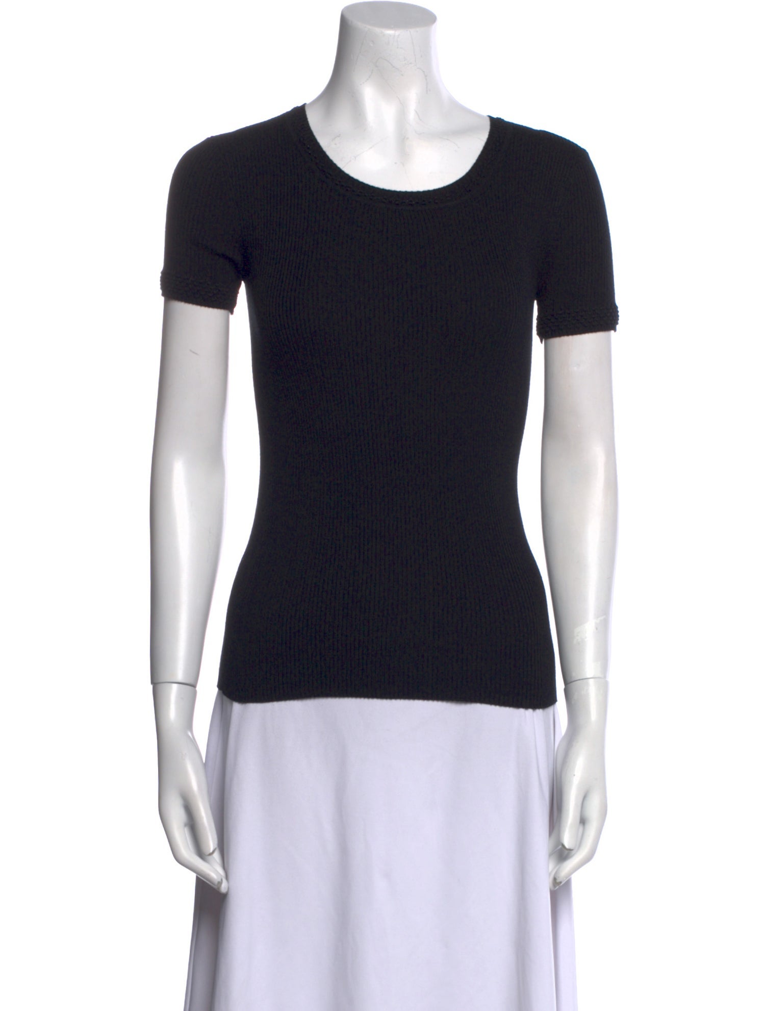 Paule Ka Scoop Neck Short Sleeve T-Shirt