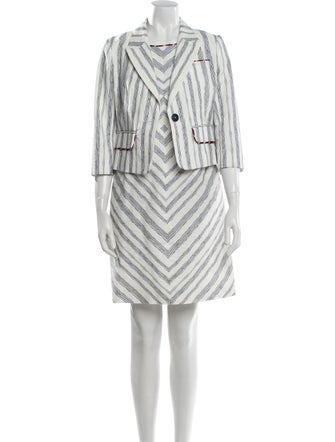 Paule Ka Striped Dress Set