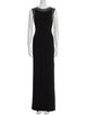 Paule Ka Crew Neck Long Dress