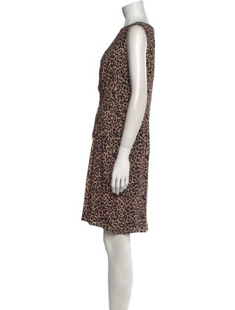 Paule Ka Animal Print Mini Dress