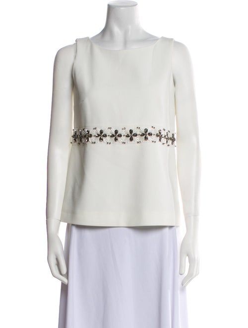 Paule Ka Silk Bateau Neckline Top
