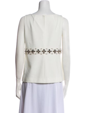 Paule Ka Silk Bateau Neckline Top