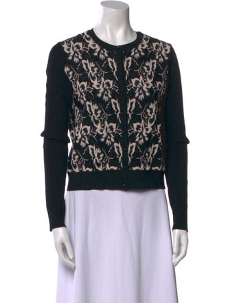 Paule Ka Printed Crew Neck Sweater