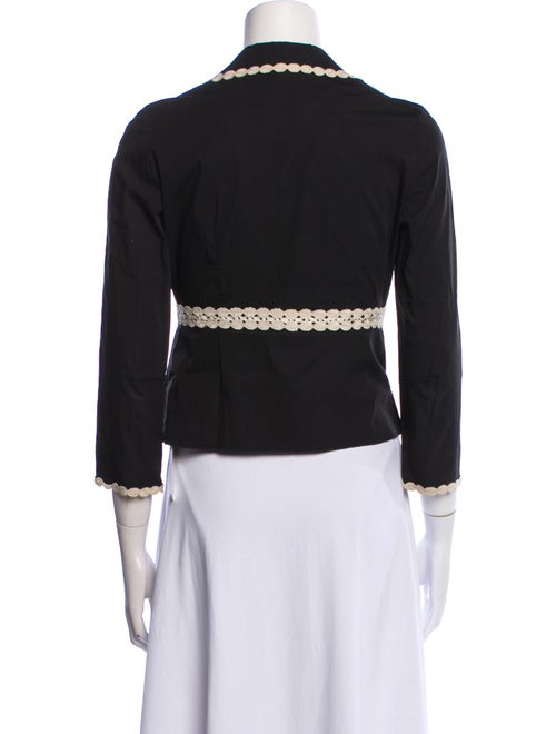 Paule Ka Colorblock Pattern Blazer