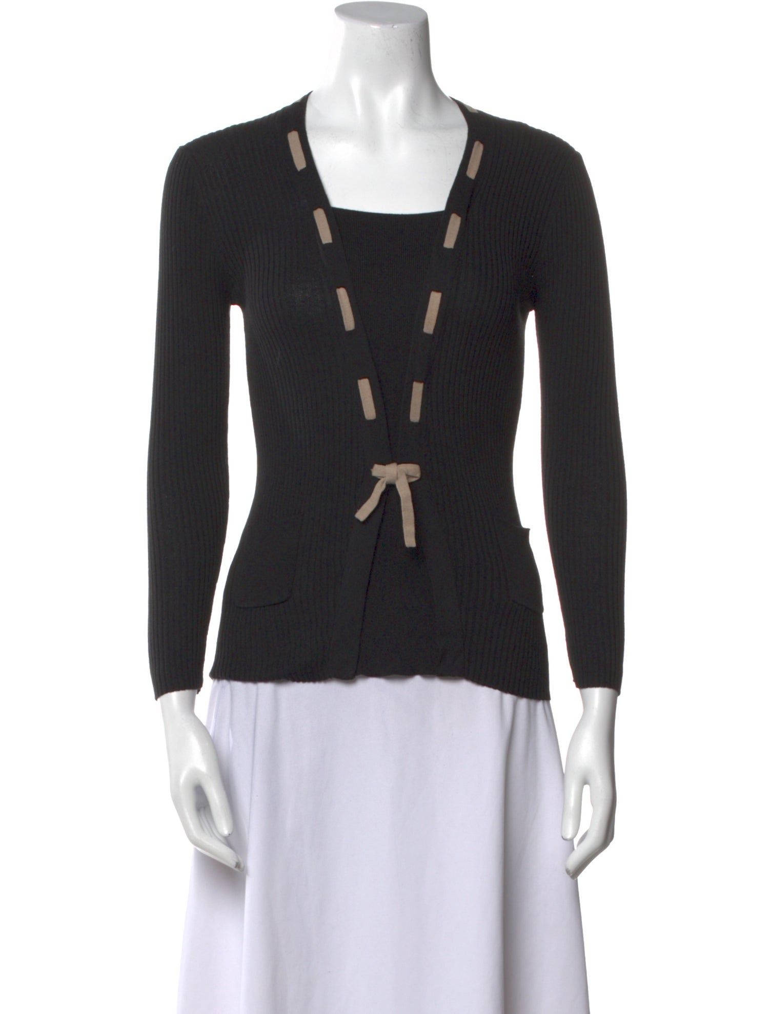 Paule Ka Square Neckline Sweater