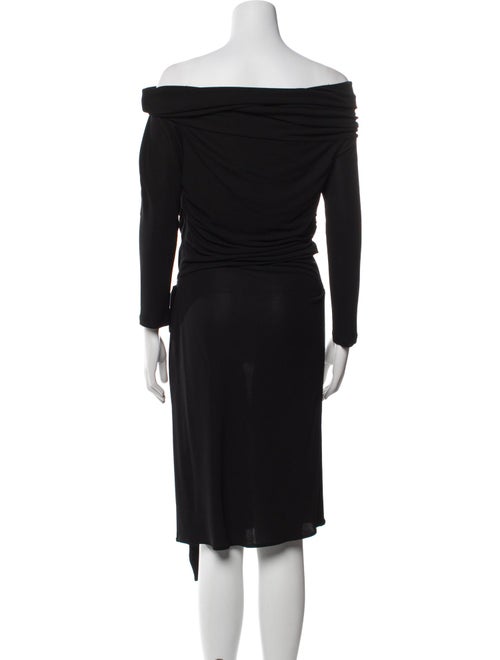 Paule Ka Off-The-Shoulder Midi Length Dress