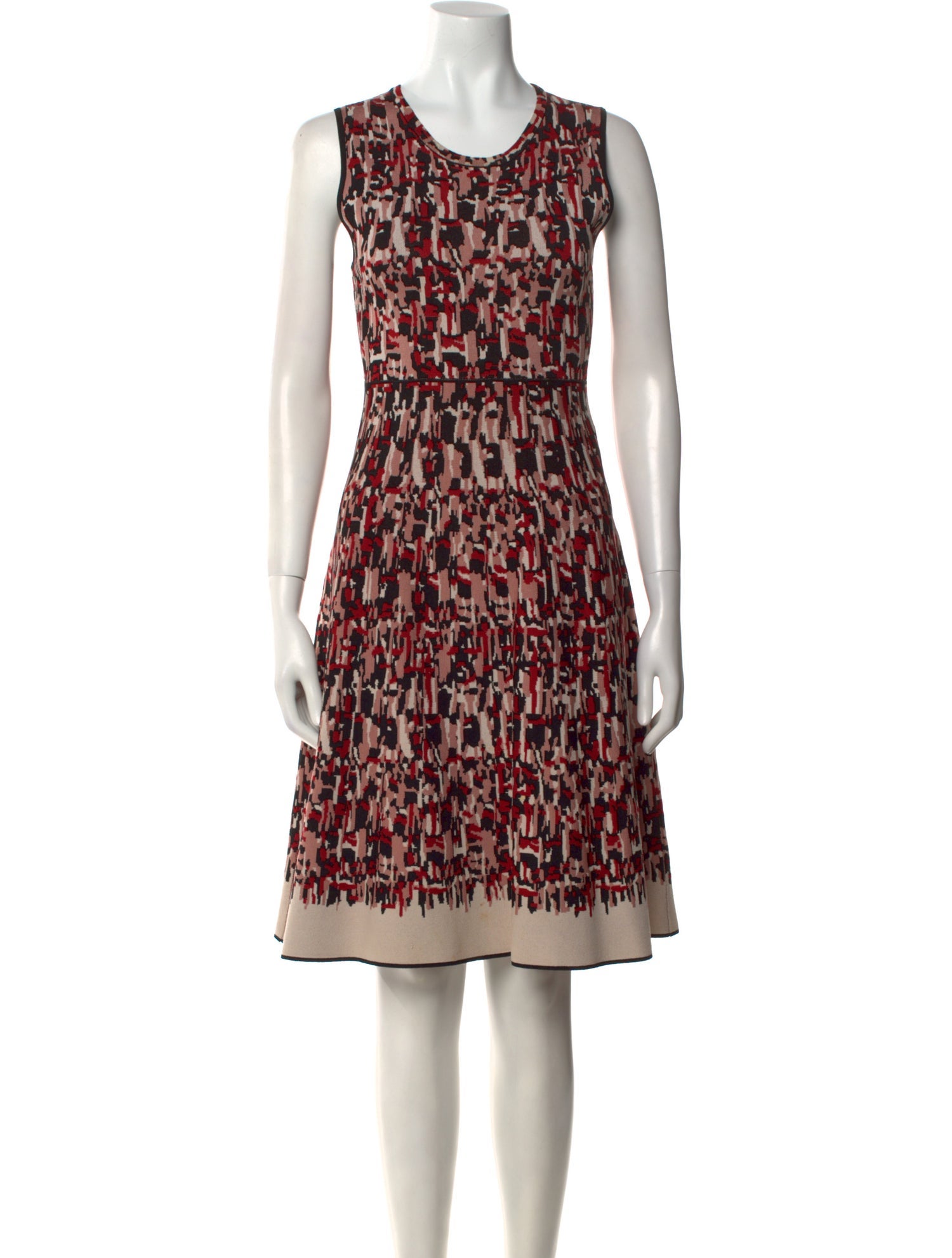 Paule Ka Printed Knee-Length Dress