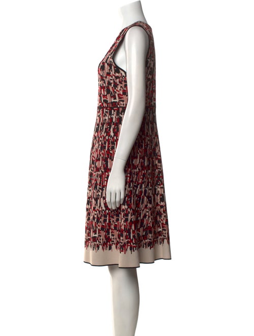 Paule Ka Printed Knee-Length Dress
