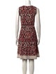 Paule Ka Printed Knee-Length Dress