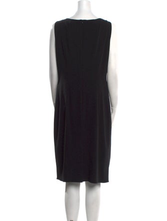 Paule Ka Bateau Neckline Knee-Length Dress