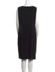Paule Ka Bateau Neckline Knee-Length Dress
