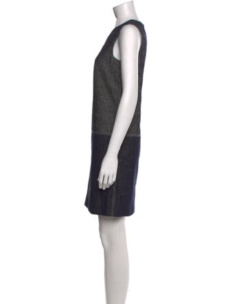 Paule Ka Crew Neck Mini Dress