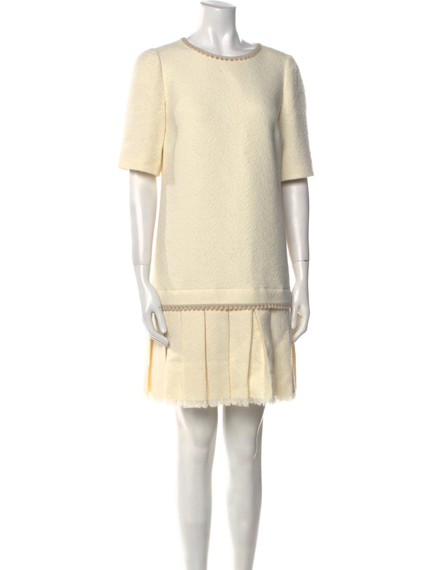Paule Ka Crew Neck Mini Dress