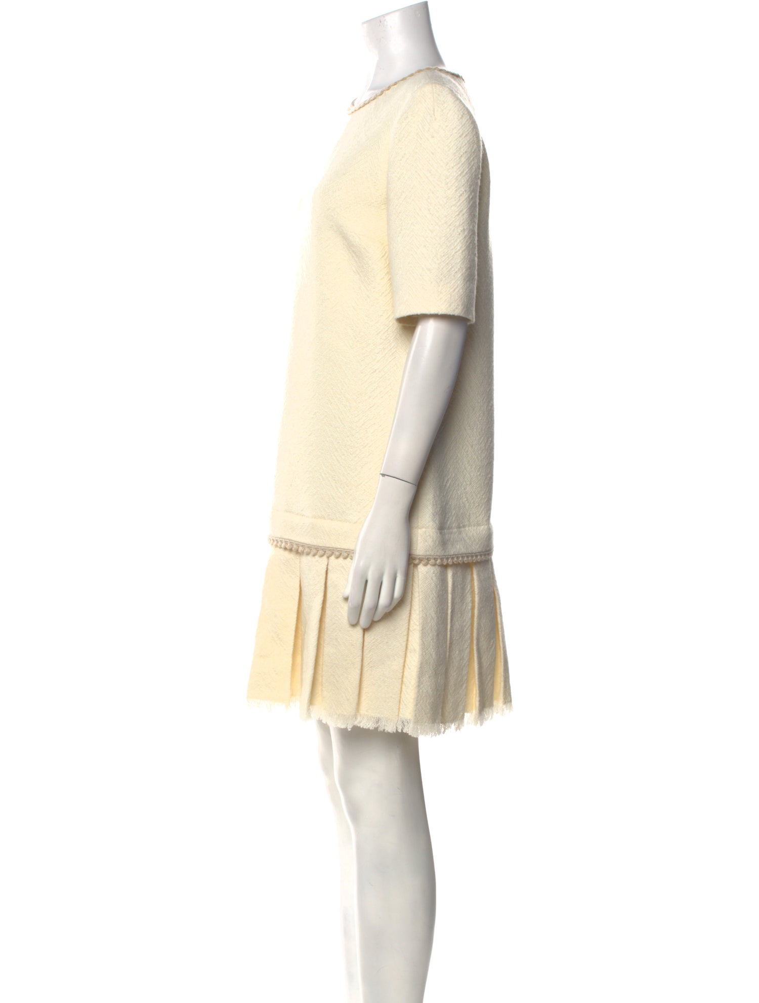 Paule Ka Crew Neck Mini Dress