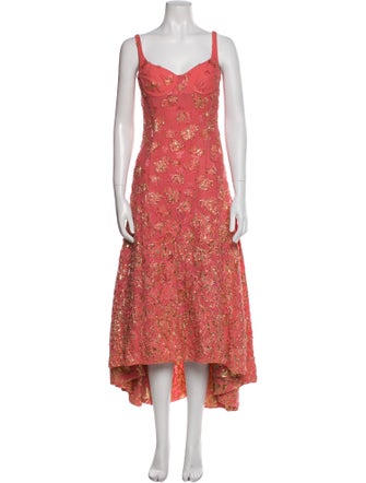 Paule Ka Silk Midi Length Dress