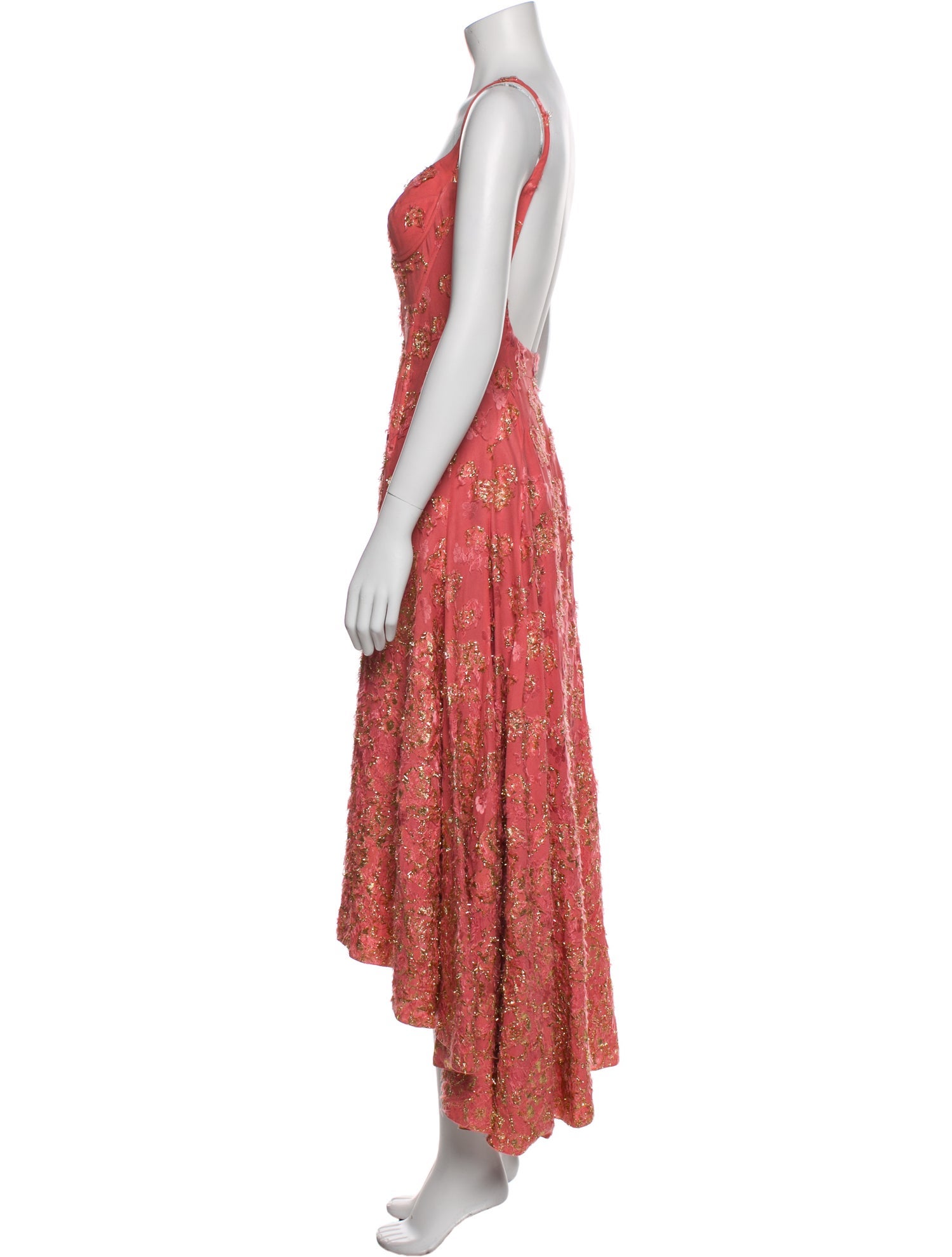 Paule Ka Silk Midi Length Dress