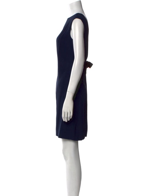 Paule Ka Bateau Neckline Knee-Length Dress