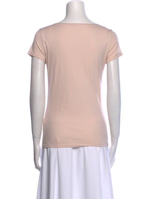 Paule Ka Colorblock Pattern Scoop Neck T-Shirt