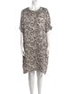 Paule Ka Printed Knee-Length Dress