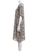 Paule Ka Printed Knee-Length Dress
