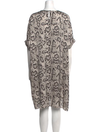 Paule Ka Printed Knee-Length Dress