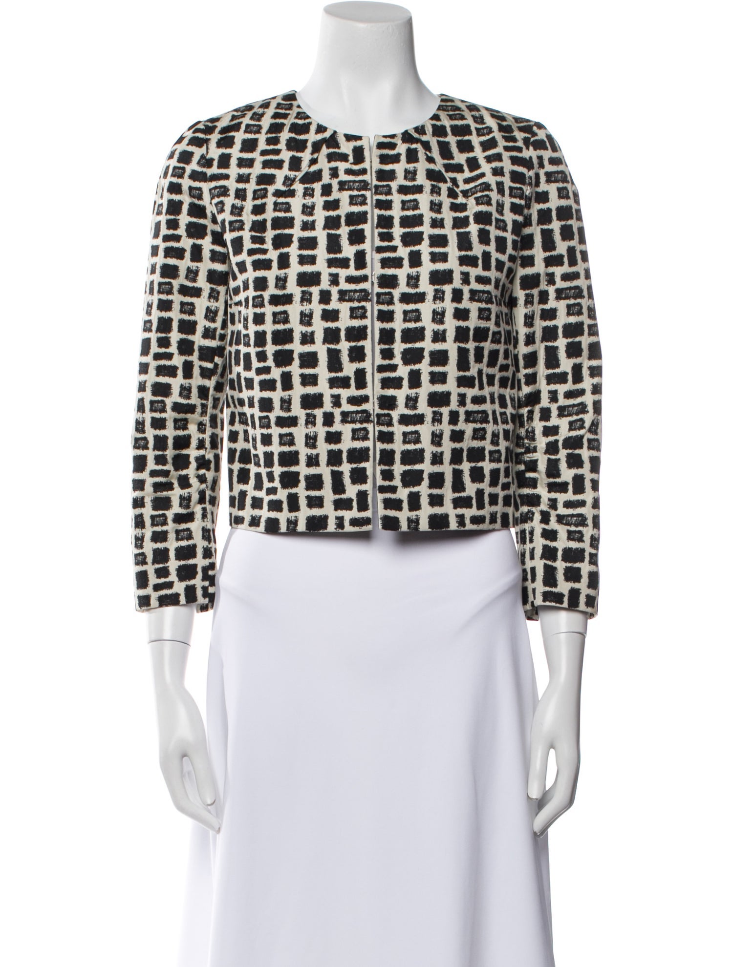 Paule Ka Plaid Print Evening Jacket