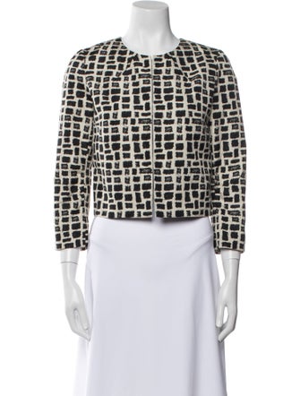 Paule Ka Plaid Print Evening Jacket