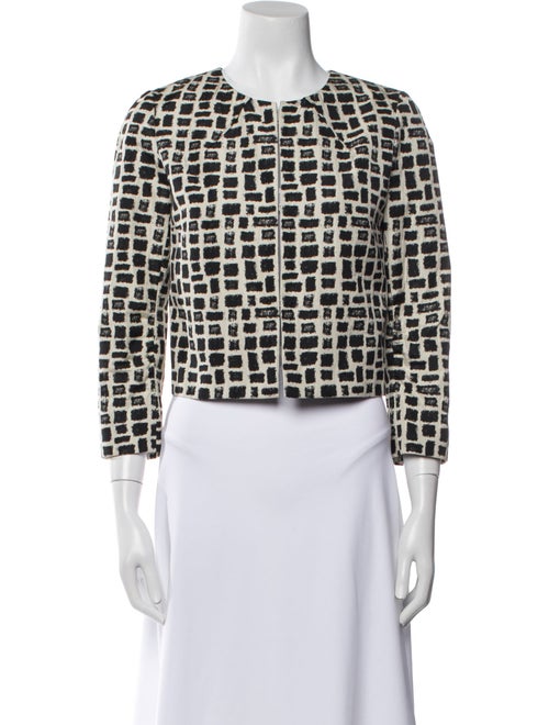 Paule Ka Plaid Print Evening Jacket