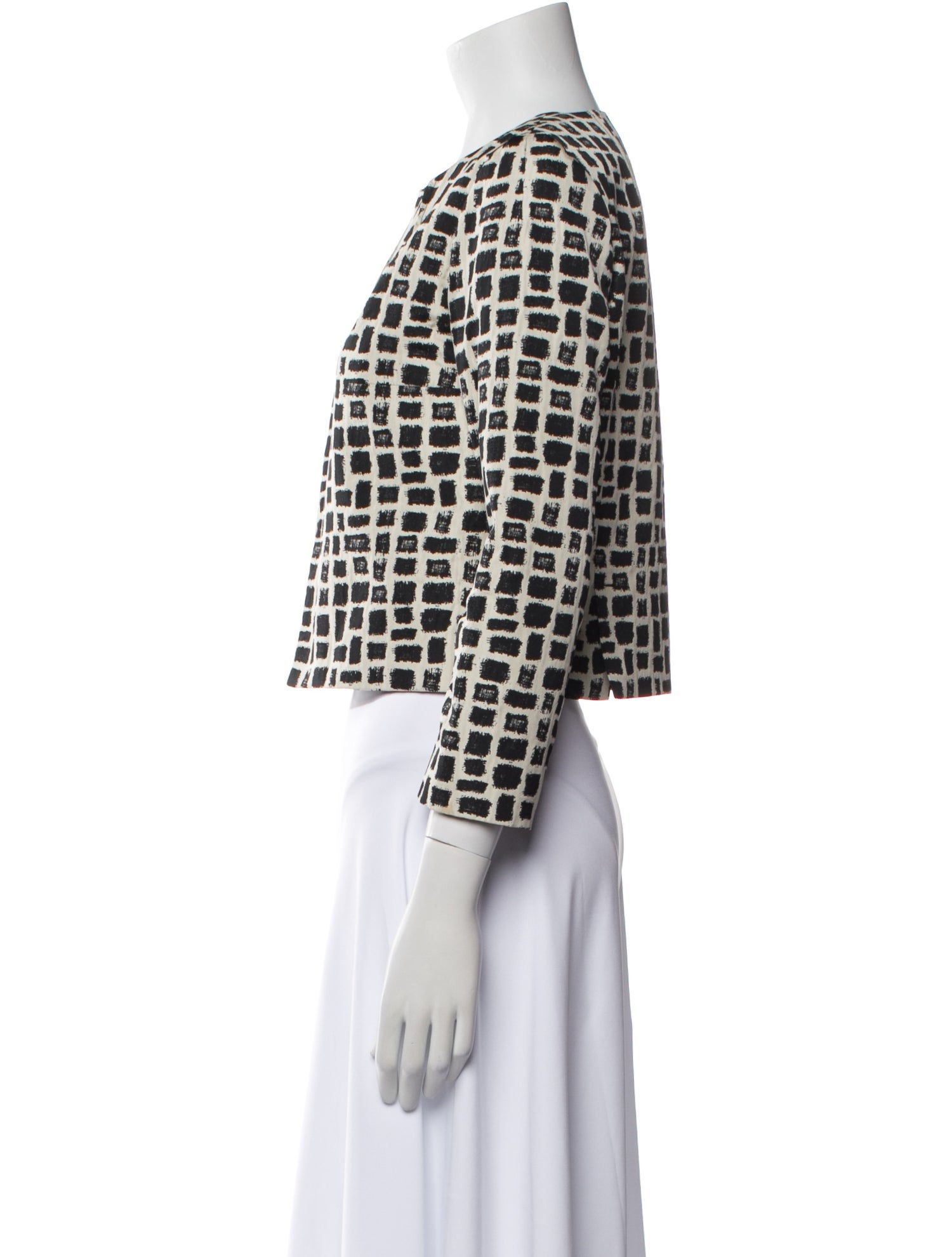 Paule Ka Plaid Print Evening Jacket