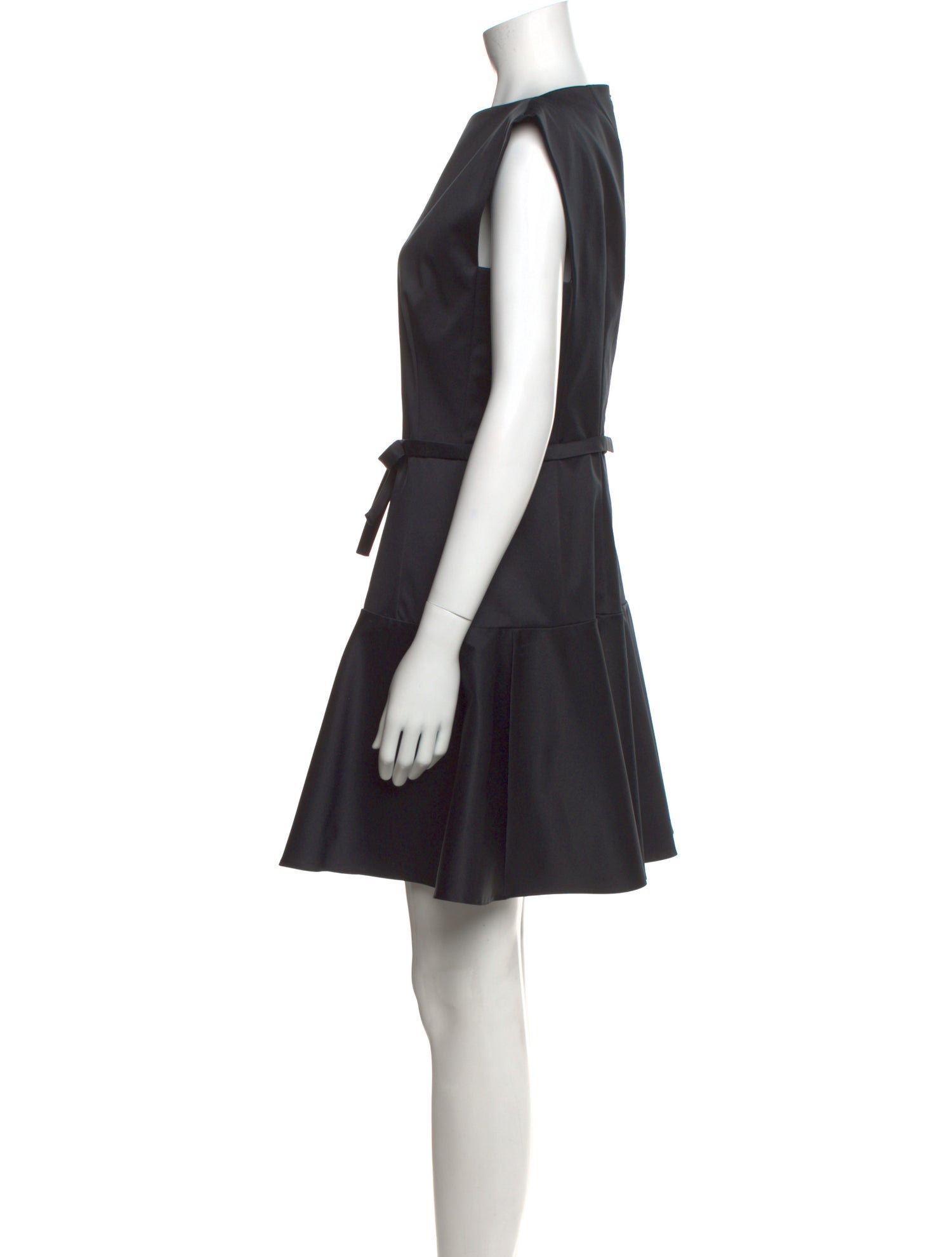 Paule Ka Bateau Neckline Mini Dress