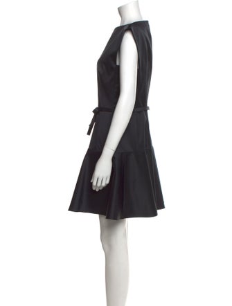 Paule Ka Bateau Neckline Mini Dress