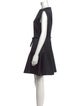 Paule Ka Bateau Neckline Mini Dress