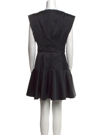 Paule Ka Bateau Neckline Mini Dress