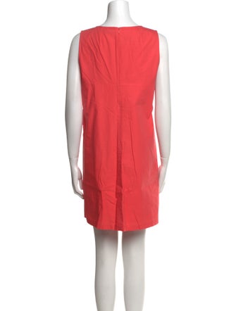 Paule Ka Scoop Neck Mini Dress