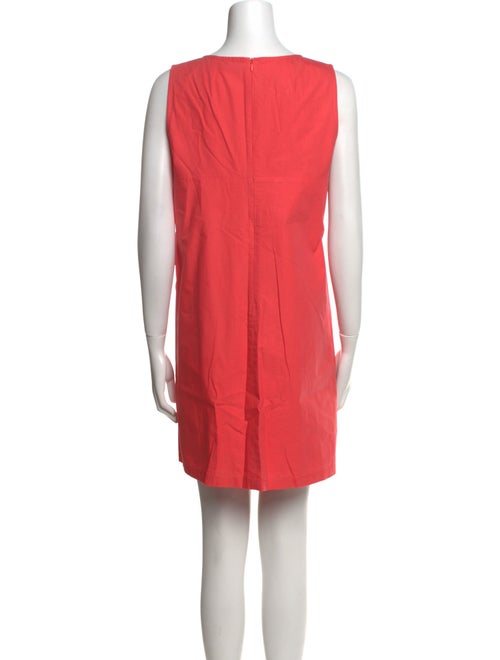 Paule Ka Scoop Neck Mini Dress