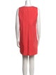 Paule Ka Scoop Neck Mini Dress