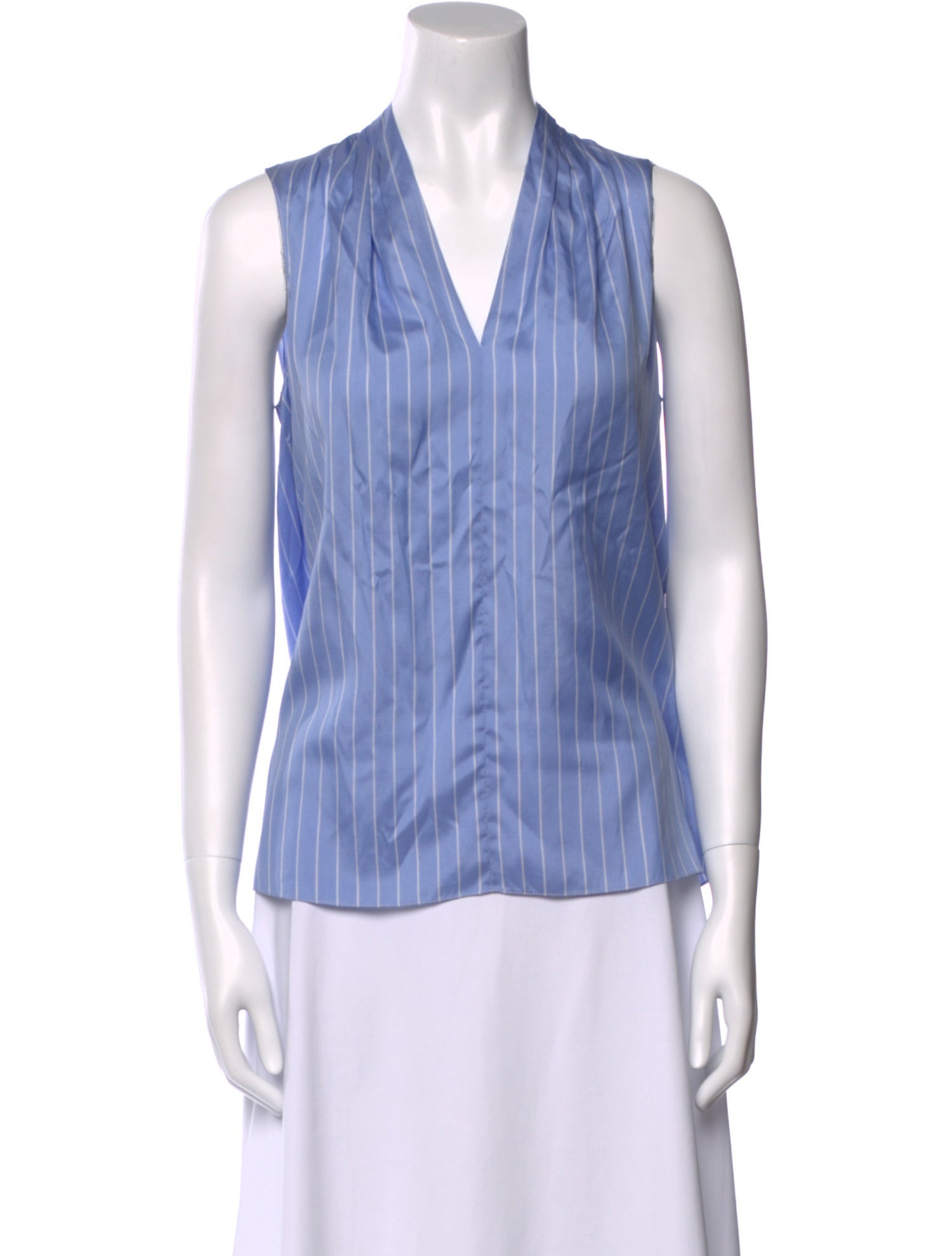 Paule Ka Silk Striped Button-Up Top w/ Tags