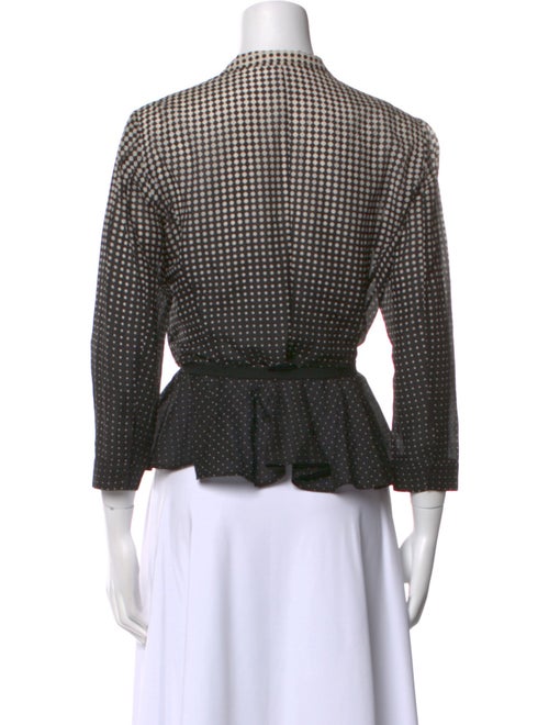 Paule Ka Polka Dot Print V-Neck Crop Top