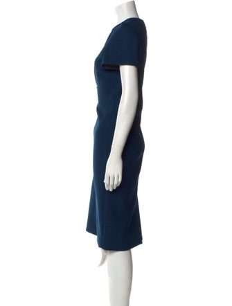 Paule Ka Crew Neck Midi Length Dress