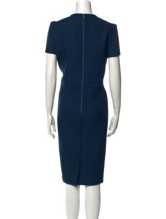 Paule Ka Crew Neck Midi Length Dress