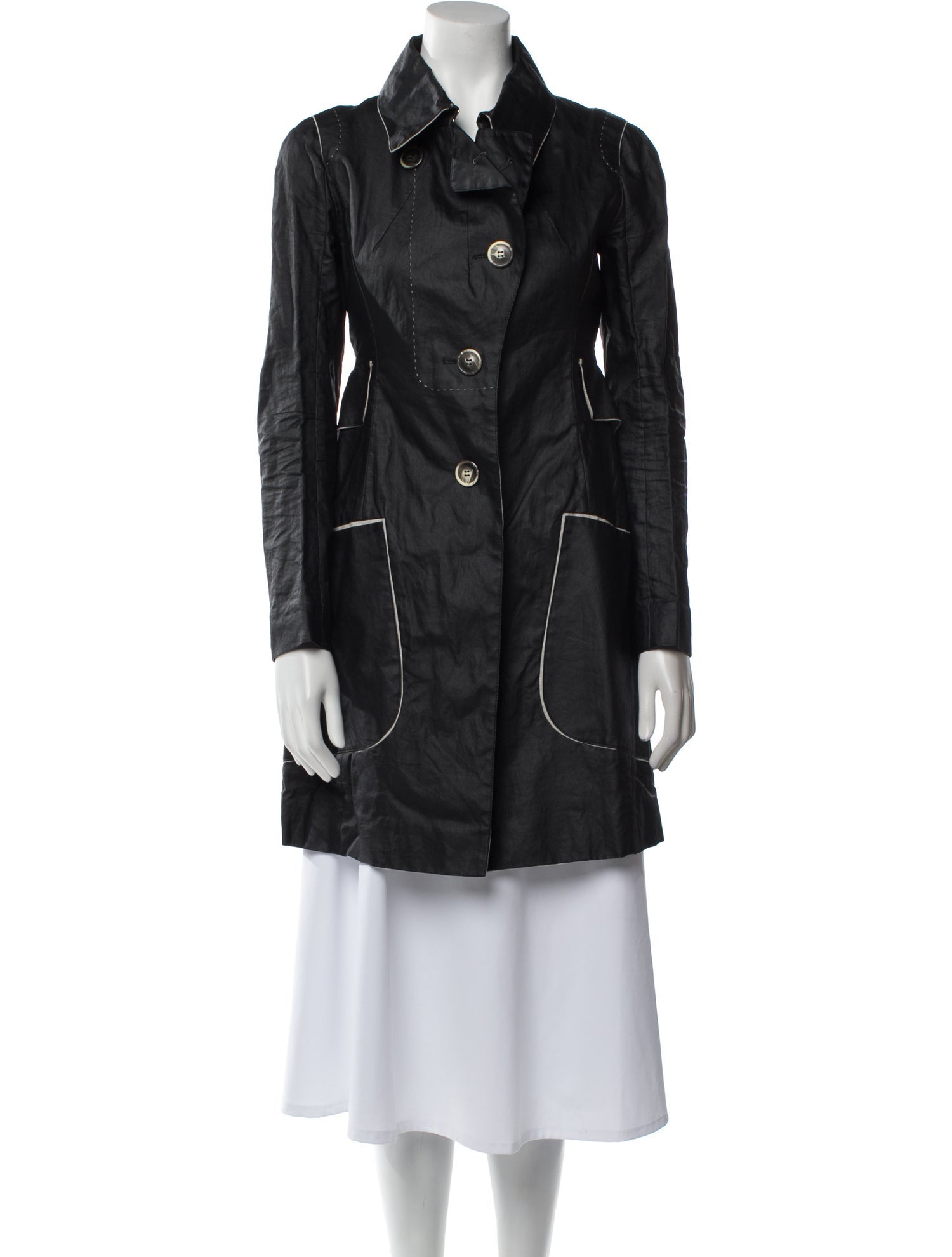 Paule Ka Linen Trench Coat