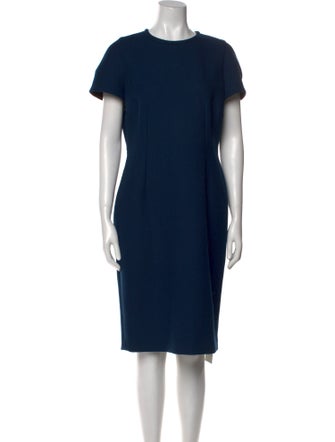 Paule Ka Crew Neck Knee-Length Dress