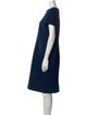 Paule Ka Crew Neck Knee-Length Dress