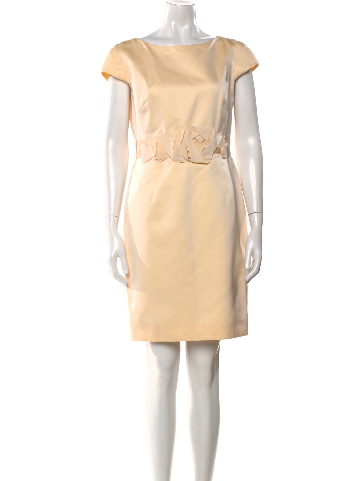 Paule Ka Bateau Neckline Mini Dress