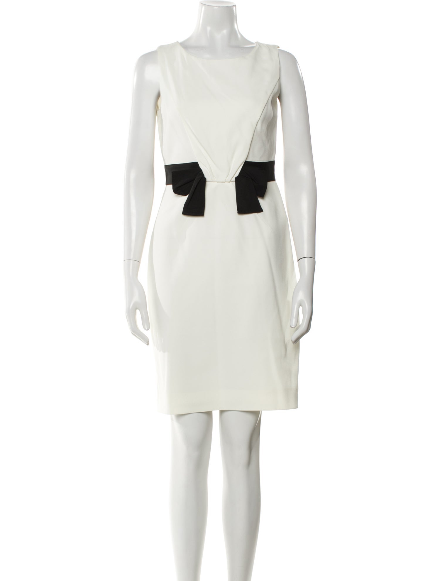 Paule Ka Bateau Neckline Mini Dress